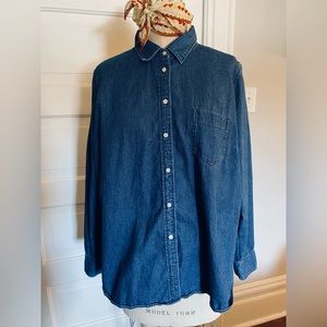 4 / $20 Sale! NWOT medium blue, J.Crew denim shirt*